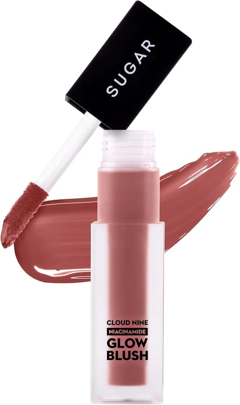 شوجر كوزماتيكس SUGAR Cosmetics Cloud Nine Niacinamide Glow Blush - 03 Merry Mauve, 7.6ml